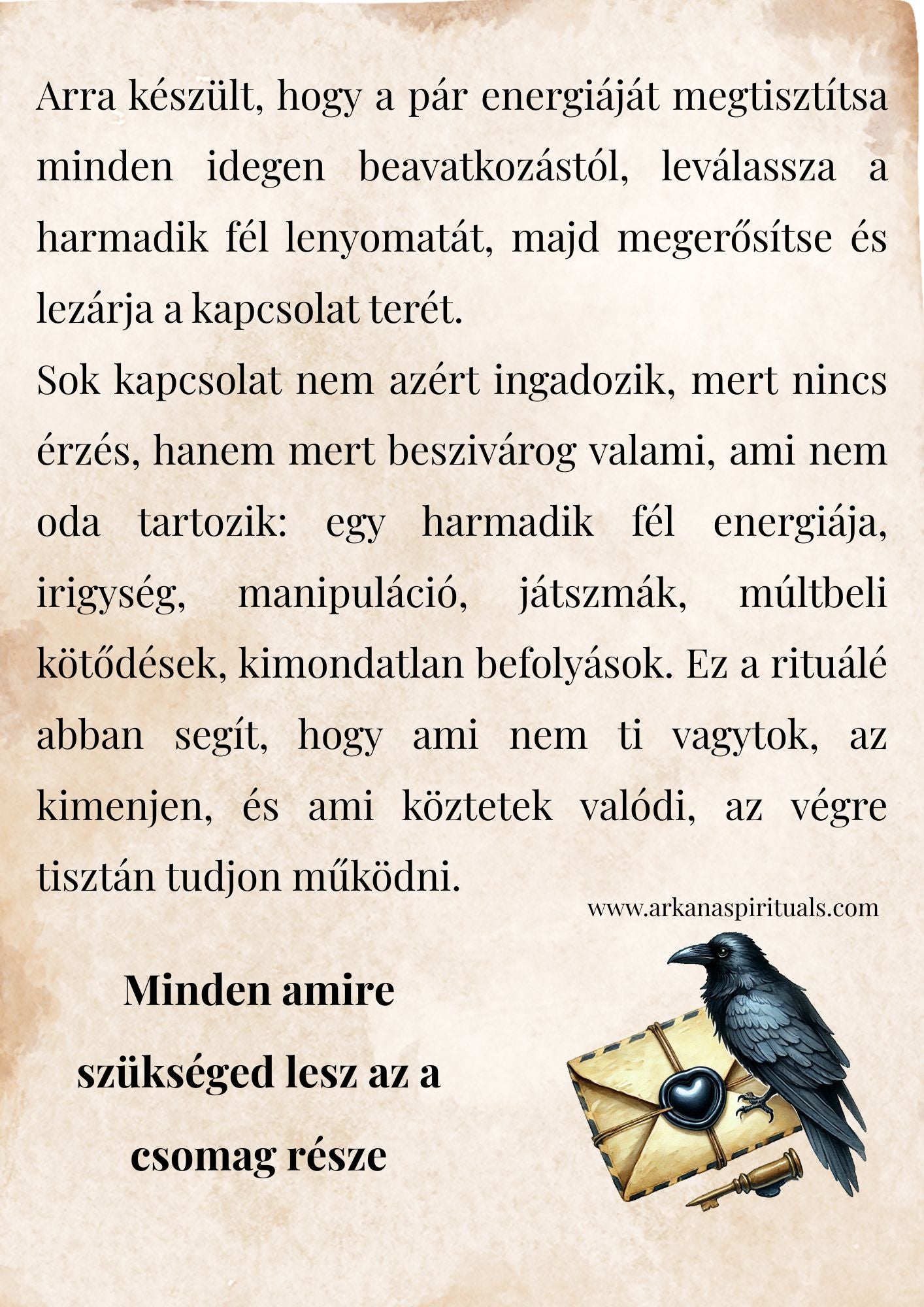 Kapcsolattisztító és leválasztó rituálé