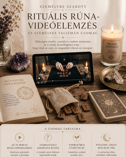 Személyre Szabott Rituális Rúna-Videóelemzés és Személyes Talizmán Csomag