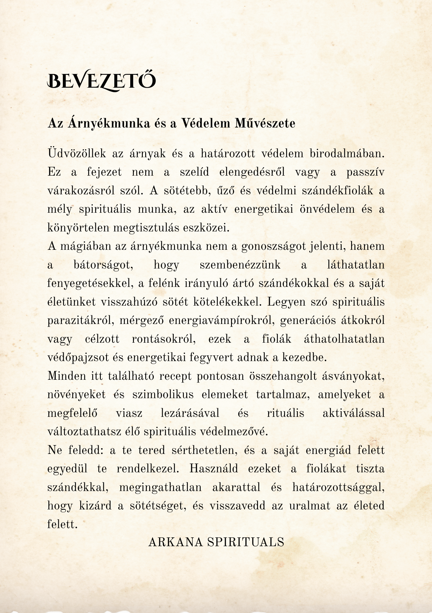 Sötétebb Űző és Védelmi Szándékfiolák Digitális könyv