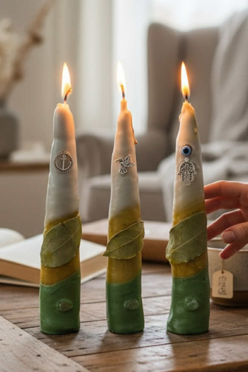 🕯️ Szándékgyertya – Jólét, bőség bevonzása