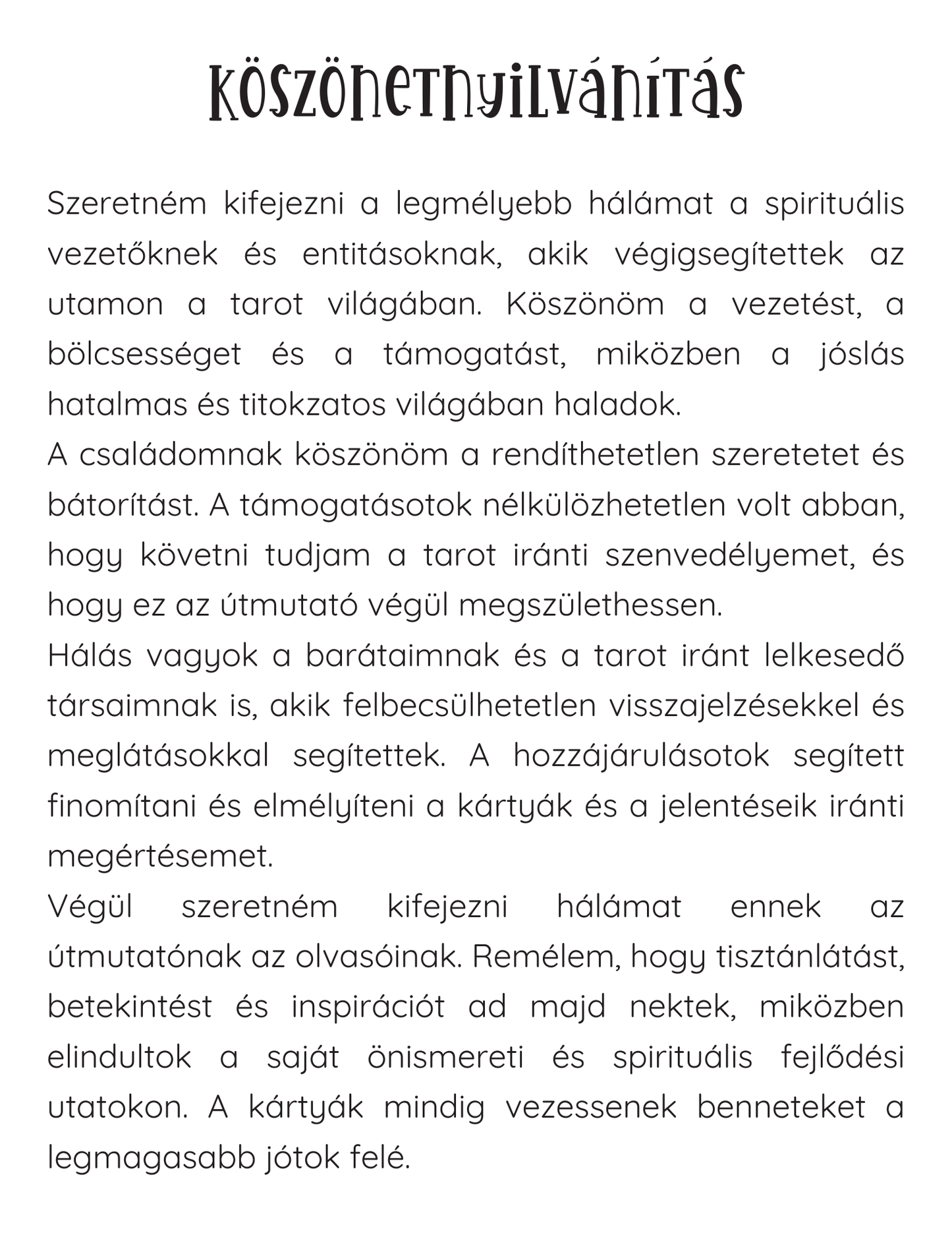 Tarot útmutató - digitális könyv