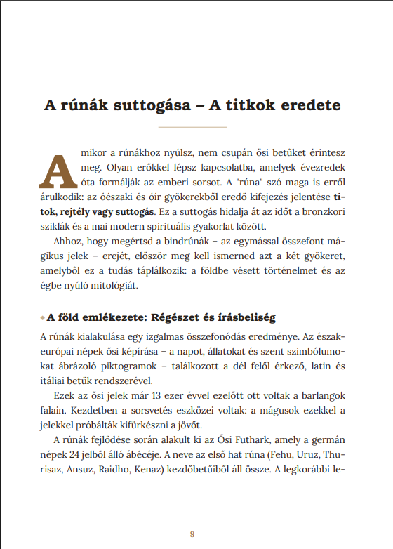 A rúnák suttogása - titkok eredete eco bőr borításban
