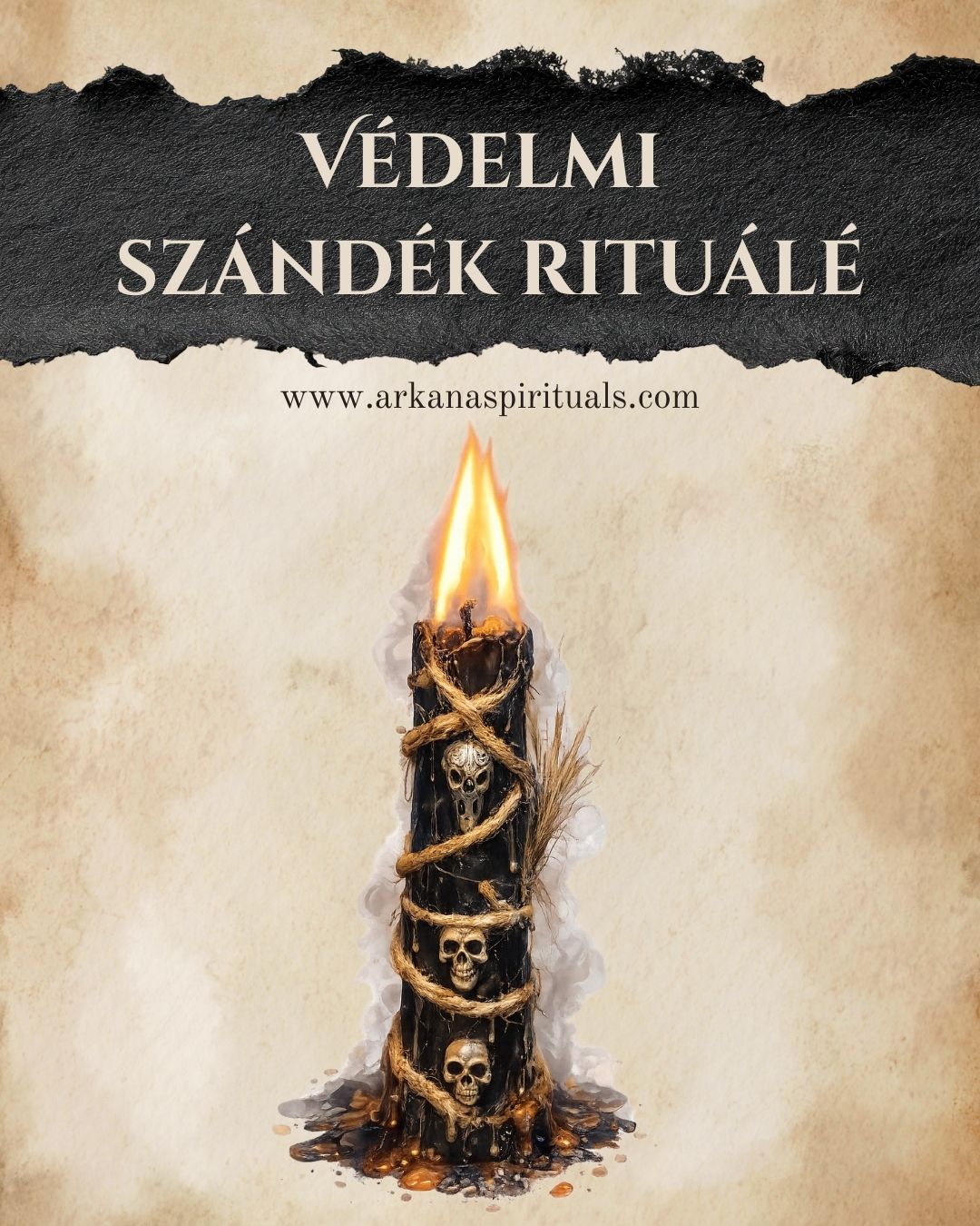 Szándékgyertya 1 db! Átkok és Rosszakarat Ellen